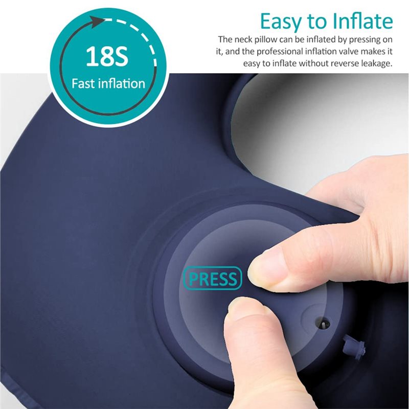 インフレータブルトラベルピロー超軽量ネックピロー圧縮可能な腰 - Camp Pillow Compressible のレビューと価格