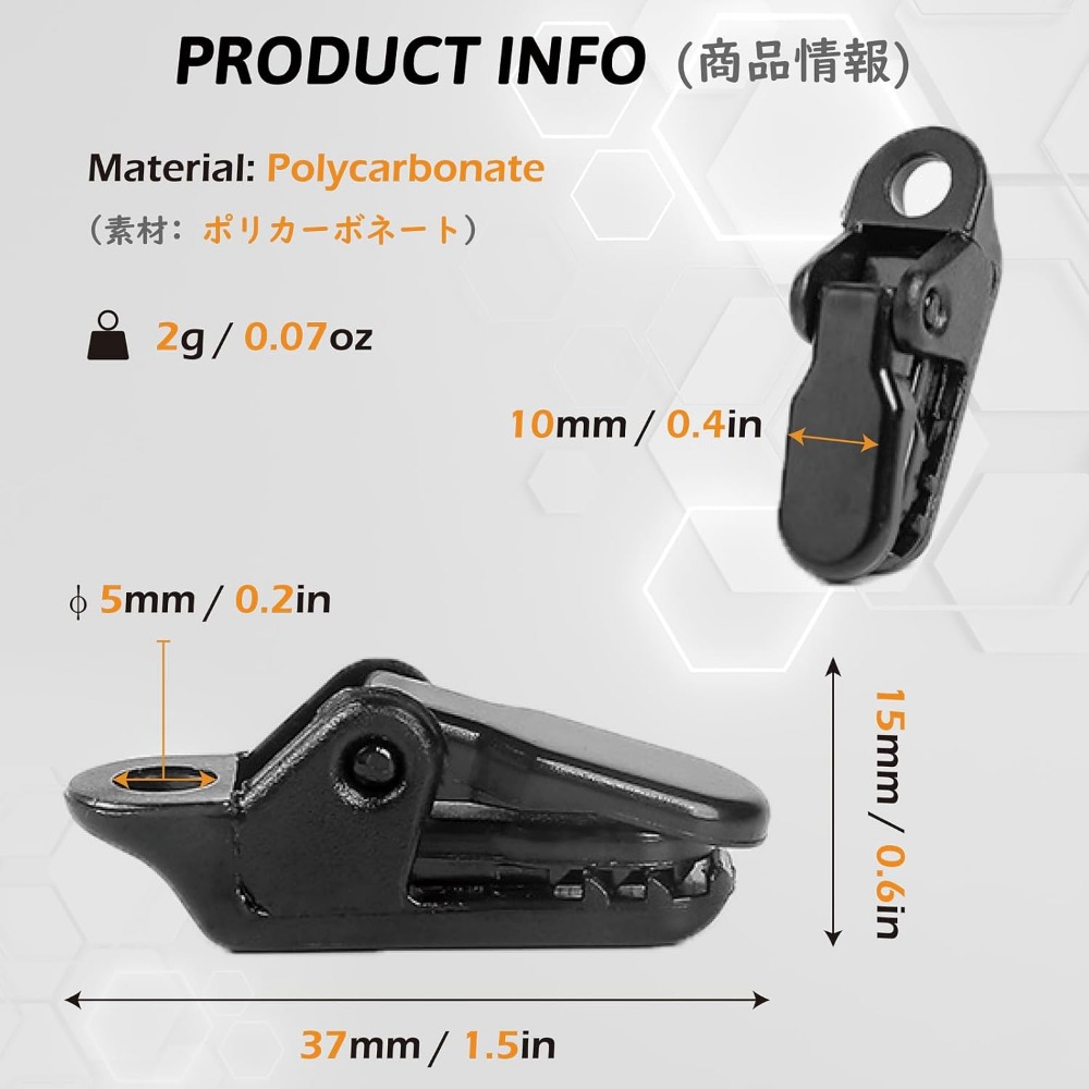 頑丈なロックグリップテントとオーニングタープクランプセット、 - Outdoor Camping Awning のレビューと価格