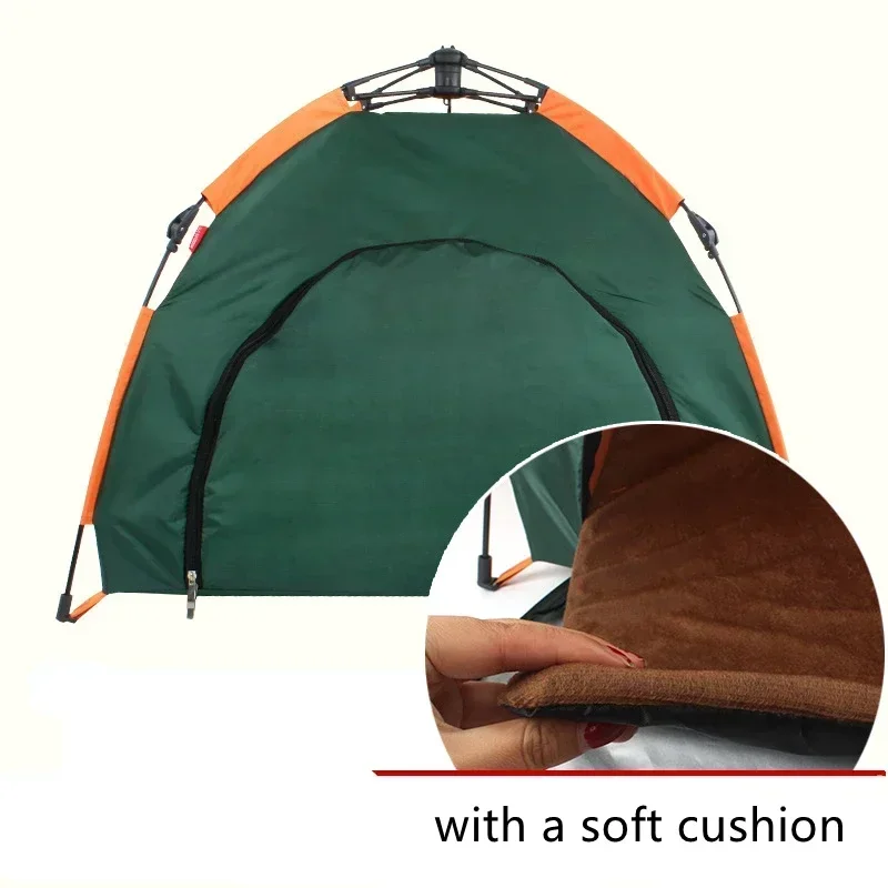 犬小屋テント 猫ベッド ペットクッション 防水 自動点灯 キ - Outdoor Camping Dog Kennel のレビューと価格