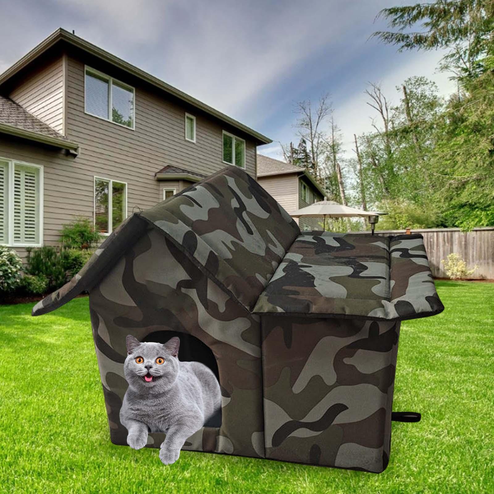 野生のペット小屋 洞窟ハウス 屋外猫ハウス 防雨 組み立て簡 - Outdoor Camping Dog Kennel のレビューと価格