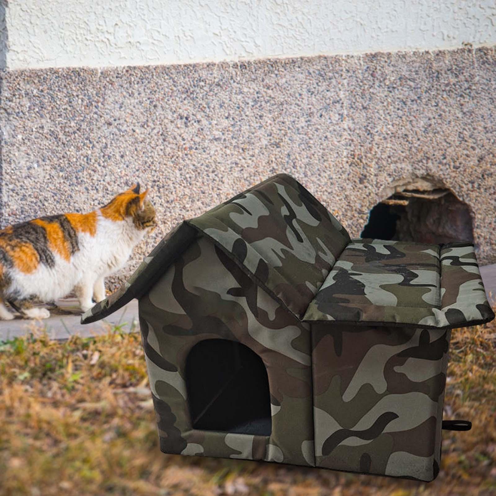 野生のペット小屋 洞窟ハウス 屋外猫ハウス 防雨 組み立て簡 - Outdoor Camping Dog Kennel のレビューと価格