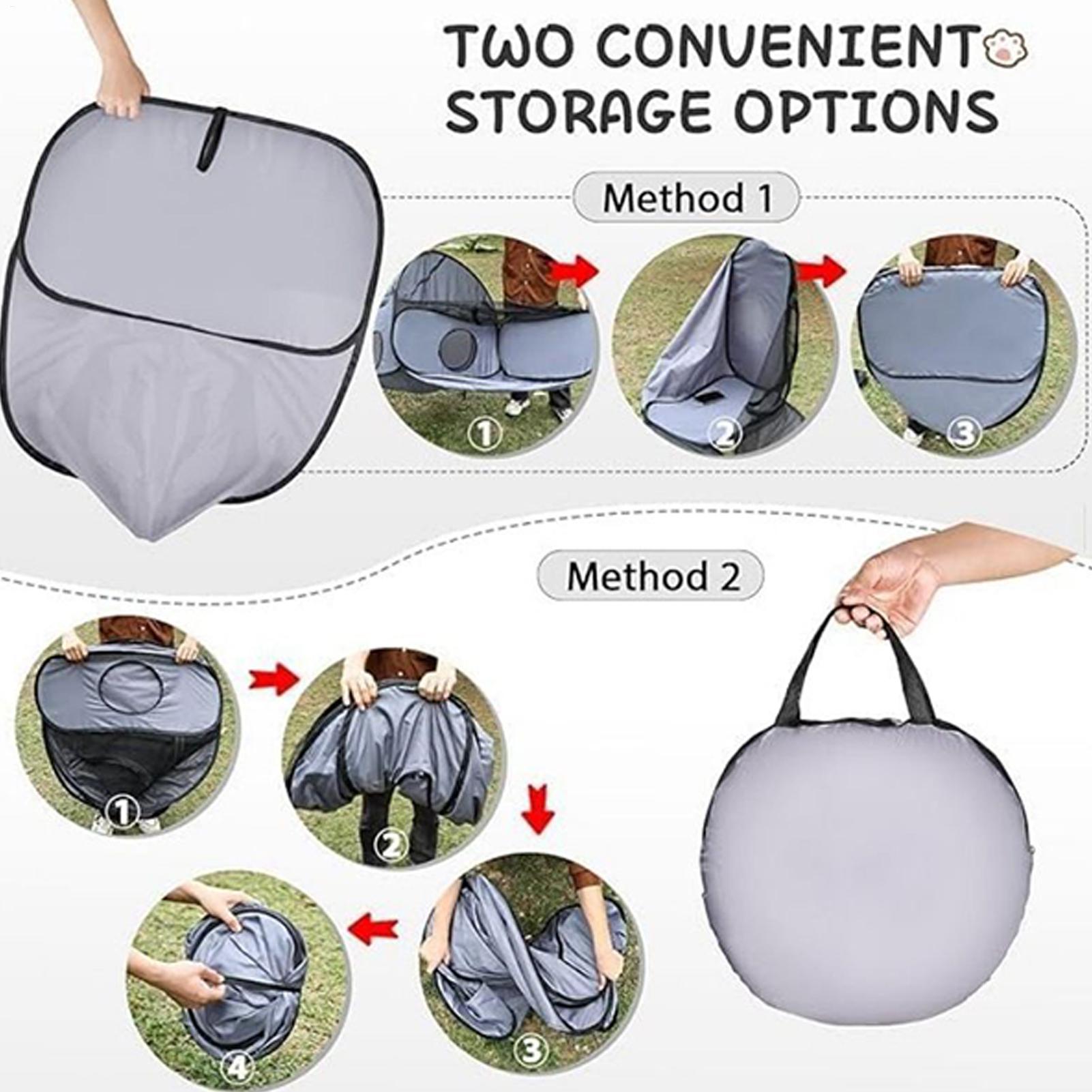 2025年式犬用フェンス（周囲トンネル付き）、屋外/屋内用猫 - Outdoor Camping Dog Fence のレビューと価格